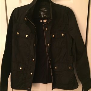 J crew oiled jacket